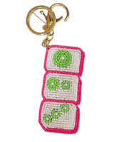 Spring Hand Beaded - Key Chain - Bag Charm - Lisi Lerch