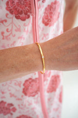 Stella Single Bezel Cuff- 18k Plated - Lisi Lerch