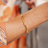 Stella Single Bezel Cuff- 18k Plated - Lisi Lerch