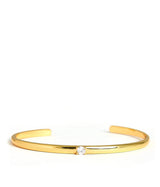 Stella Single Bezel Cuff- 18k Plated - Lisi Lerch