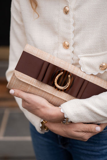 Straw Avery - Chocolate Flat Bow - Tort Circle/Horseshoe - Lisi Lerch