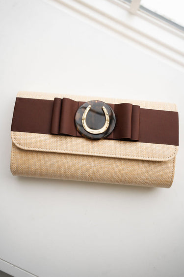 Straw Avery - Chocolate Flat Bow - Tort Circle/Horseshoe - Lisi Lerch