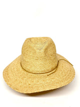 Straw Hat with Brown Thin Rope- Sample Sale- Final Sale - Lisi Lerch