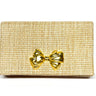 Straw Jillian-Gold Bow- Sample Sale- Final Sale - Lisi Lerch