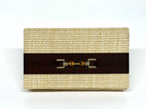 Straw Jillian - Thin Ribbon Loop Layer - Long Toggle - Lisi Lerch