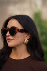 Sullivan Gold Shell Earring - 18k Gold Plated - Belle of the Ball Collection - Lisi Lerch