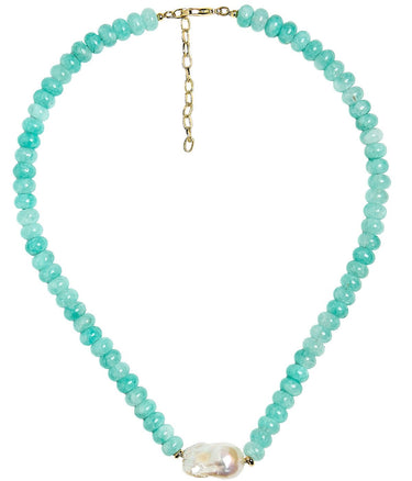 Susie - Quartz Beaded Necklace with freshwater Pearl - Lisi Lerch