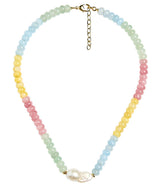 Susie- Quartz Beaded Necklace with freshwater Pearl - Lisi Lerch