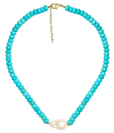 Susie - Quartz Beaded Necklace with freshwater Pearl - Lisi Lerch