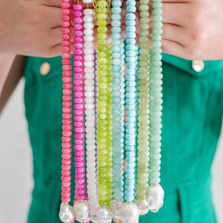 Susie - Quartz Beaded Necklace with freshwater Pearl - Lisi Lerch
