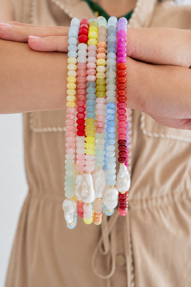 Susie- Quartz Beaded Necklace with freshwater Pearl - Lisi Lerch