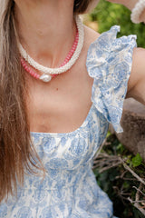 Susie - Quartz Beaded Necklace with freshwater Pearl - Lisi Lerch