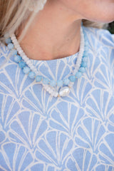 Susie - Quartz Beaded Necklace with freshwater Pearl - Lisi Lerch