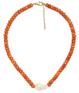 Susie - Quartz Beaded Necklace with freshwater Pearl - Lisi Lerch