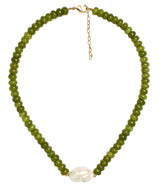 Susie - Quartz Beaded Necklace with freshwater Pearl - Lisi Lerch