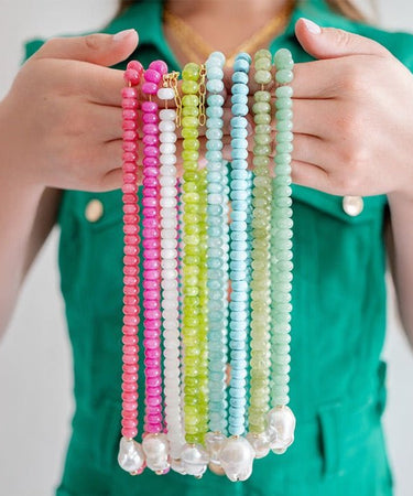 Susie - Quartz Beaded Necklace with freshwater Pearl - Lisi Lerch