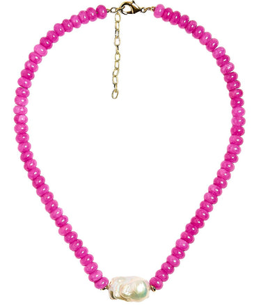 Susie - Quartz Beaded Necklace with freshwater Pearl - Lisi Lerch