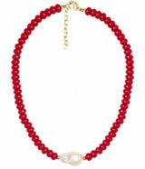 Susie- Quartz Beaded Necklace with freshwater Pearl - Lisi Lerch