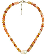 Susie- Quartz Beaded Necklace with freshwater Pearl - Lisi Lerch