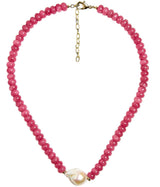 Susie - Quartz Beaded Necklace with freshwater Pearl - Lisi Lerch