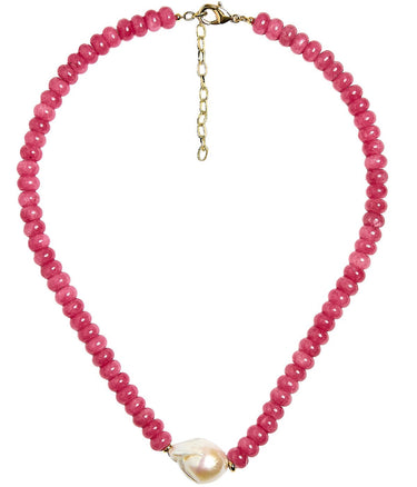 Susie - Quartz Beaded Necklace with freshwater Pearl - Lisi Lerch