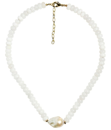 Susie - Quartz Beaded Necklace with freshwater Pearl - Lisi Lerch