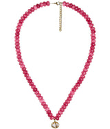 Susie- Quartz Beaded Necklace with Oval Bezel - Lisi Lerch