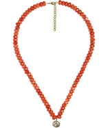 Susie- Quartz Beaded Necklace with Oval Bezel - Lisi Lerch
