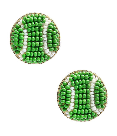 Tennis Studs - Fabric Backed Earrings - Lisi Lerch