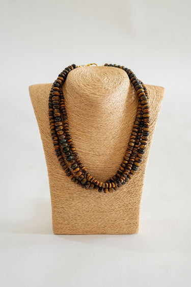 Tiger Eye Beaded Necklace - Lisi Lerch