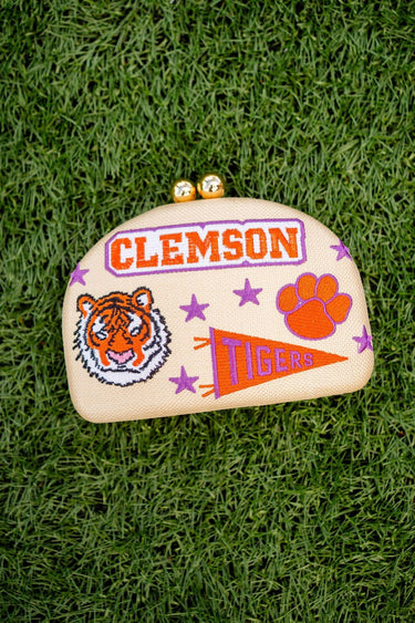 Tigers- Embroidered Clutch - Lisi Lerch