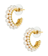 Toby Double Pearl Hoop - 18k Gold Plated - Lisi Lerch