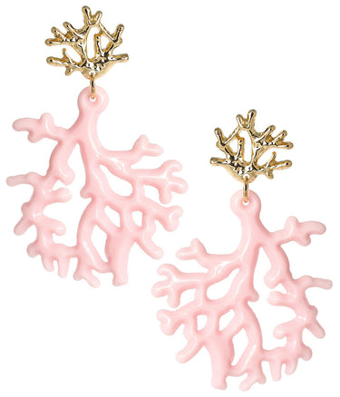 Tula - Coral Acrylic Earring - Lisi Lerch