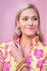 Tula - Coral Acrylic Earring - Lisi Lerch