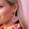 Tula - Coral Acrylic Earring - Lisi Lerch