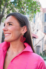 Tula - Coral Acrylic Earring - Lisi Lerch