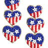 USA Beaded Earrings - RED WHITE & BLUE - Lisi Lerch