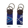 Villanova Lacrosse Needlepoint Key Chain - PREORDER - February 2026 - Lisi Lerch