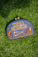 War Eagle- Embroidered Clutch - Lisi Lerch