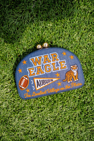 War Eagle- Embroidered Clutch - Lisi Lerch