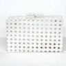 White Acrylic Clutch-Sample Sale- Final Sale - Lisi Lerch