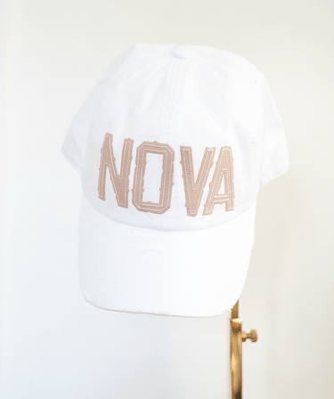 White Distressed Nova Baseball Hat - Lisi Lerch