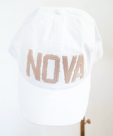 White Distressed Nova Baseball Hat - Lisi Lerch