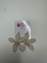 White Gwen Flower Earring - Sample Sale Final Sale - Lisi Lerch
