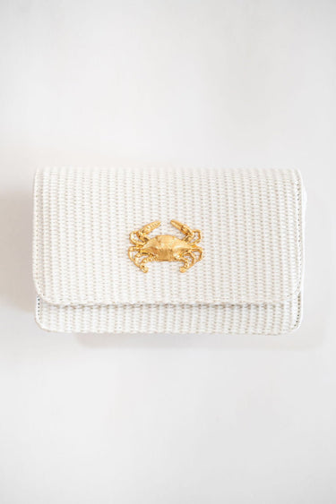 White Ruby Clutch - Gold Charms - Lisi Lerch