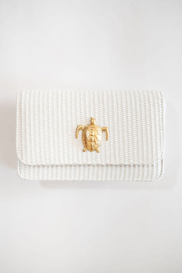 White Ruby Clutch - Gold Charms - Lisi Lerch