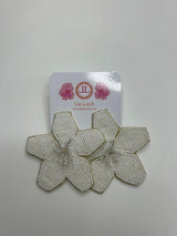 White Star Beaded Earring - Sample Sale Final Sale - Lisi Lerch