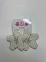 White Star Beaded Earring - Sample Sale Final Sale - Lisi Lerch